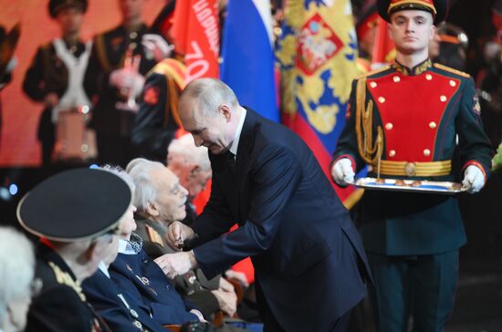 Russia Putin WWII Leningrad Siege Lifting Anniversary