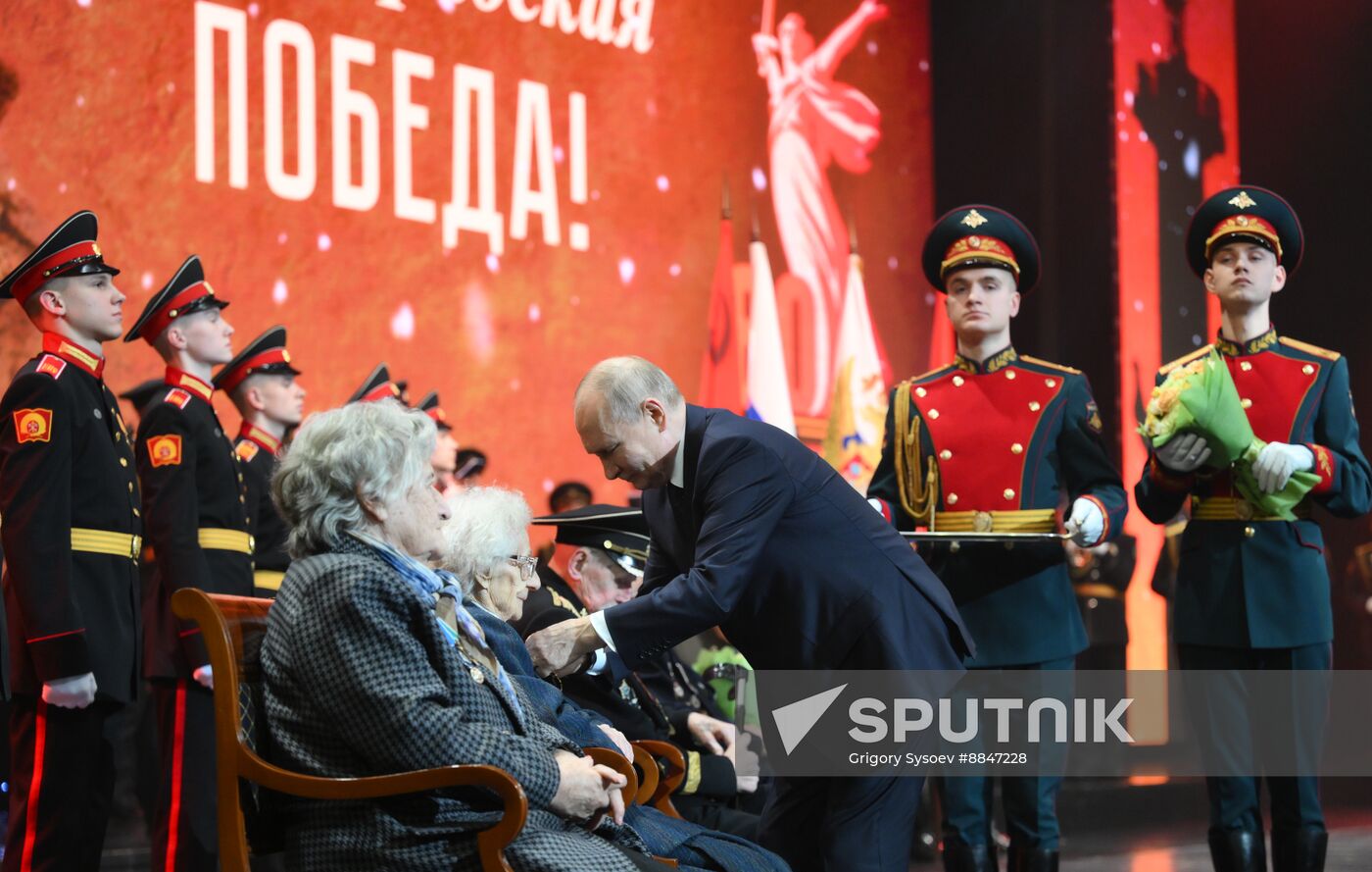 Russia Putin WWII Leningrad Siege Lifting Anniversary