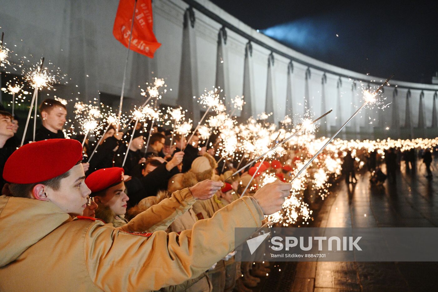 Russia WWII Leningrad Siege Lifting Anniversary Commemorative Event