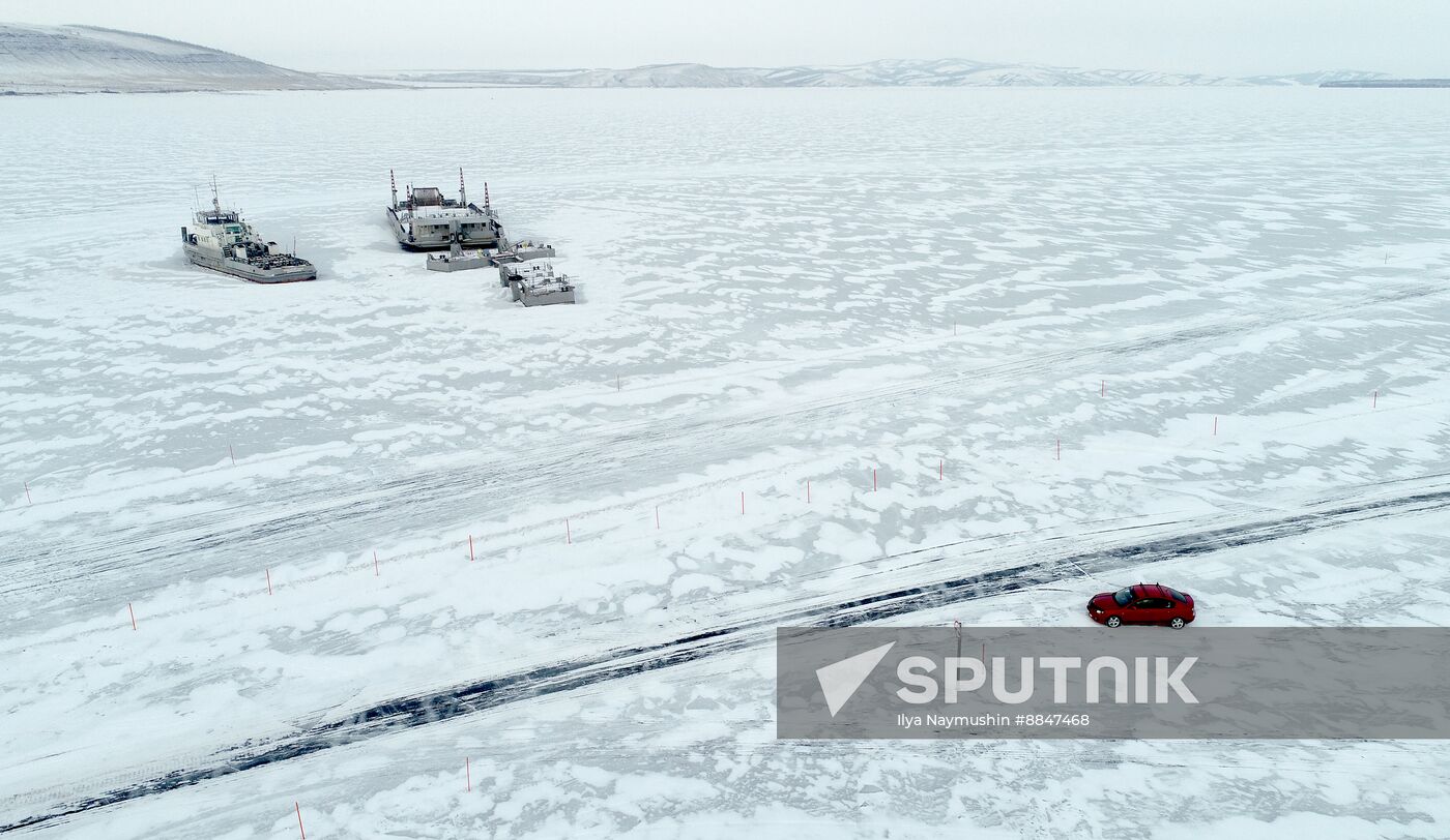 Russia Siberia Ice Road