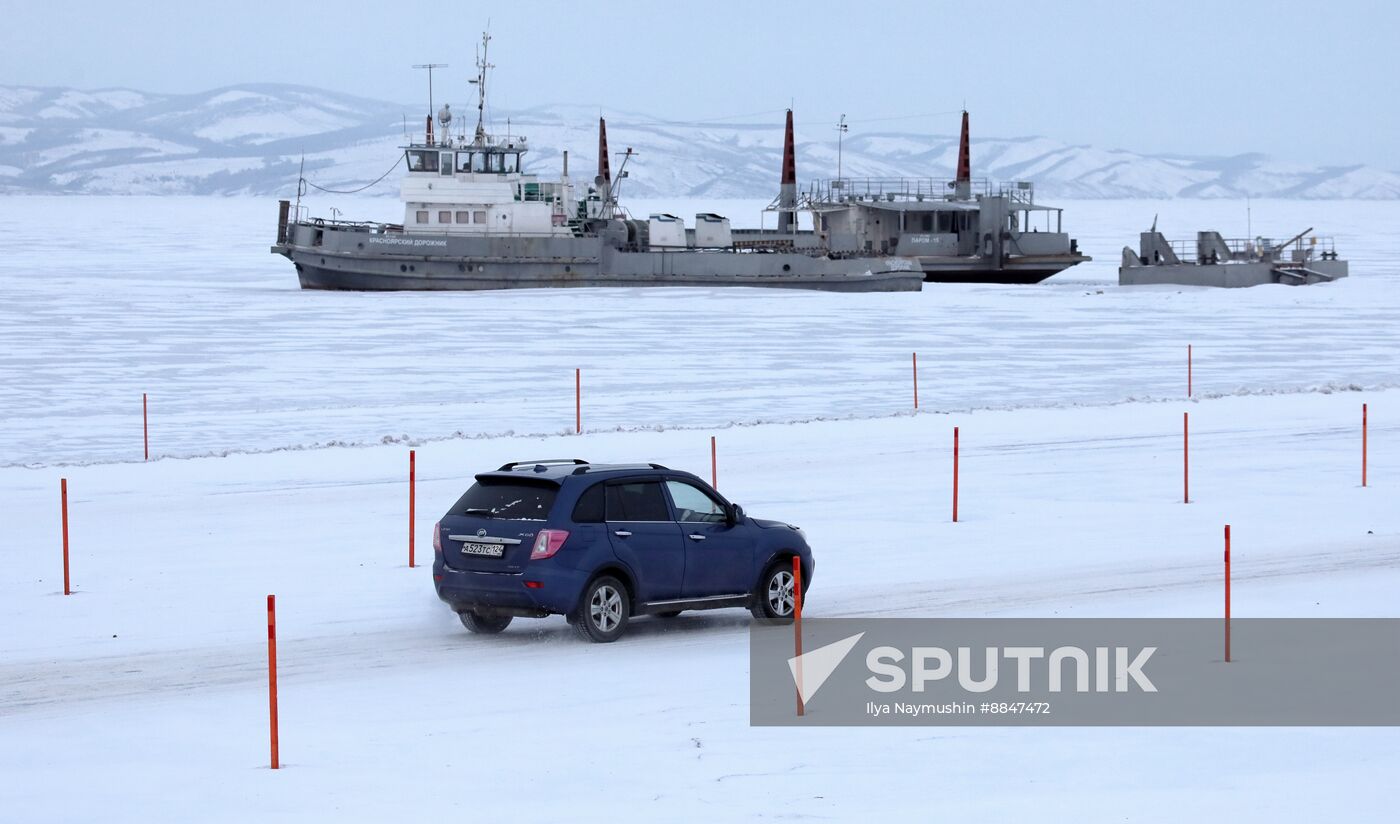 Russia Siberia Ice Road