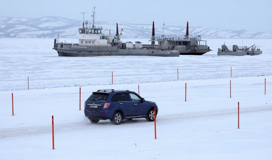 Russia Siberia Ice Road