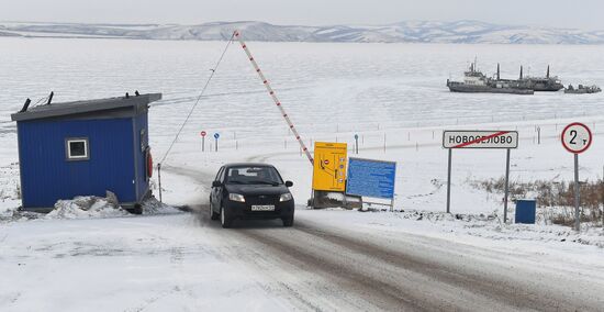 Russia Siberia Ice Road