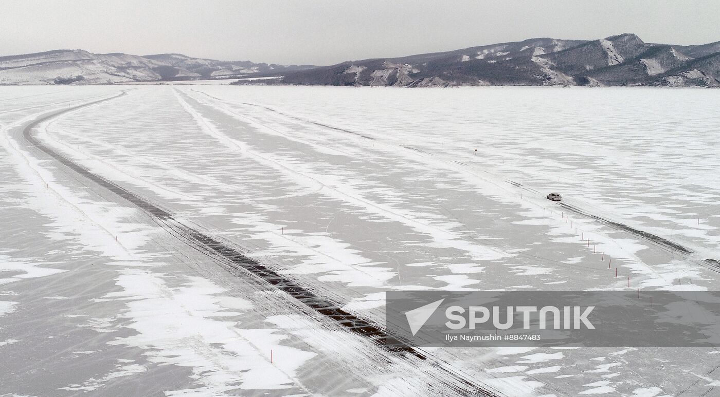 Russia Siberia Ice Road