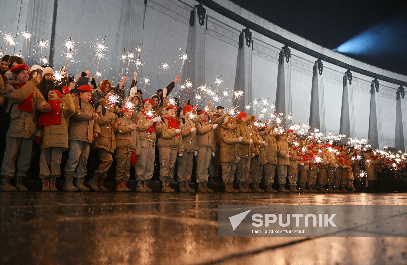 Russia WWII Leningrad Siege Lifting Anniversary Commemorative Event