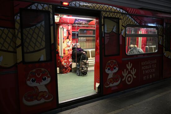 Russia Moscow Metro Themed Train