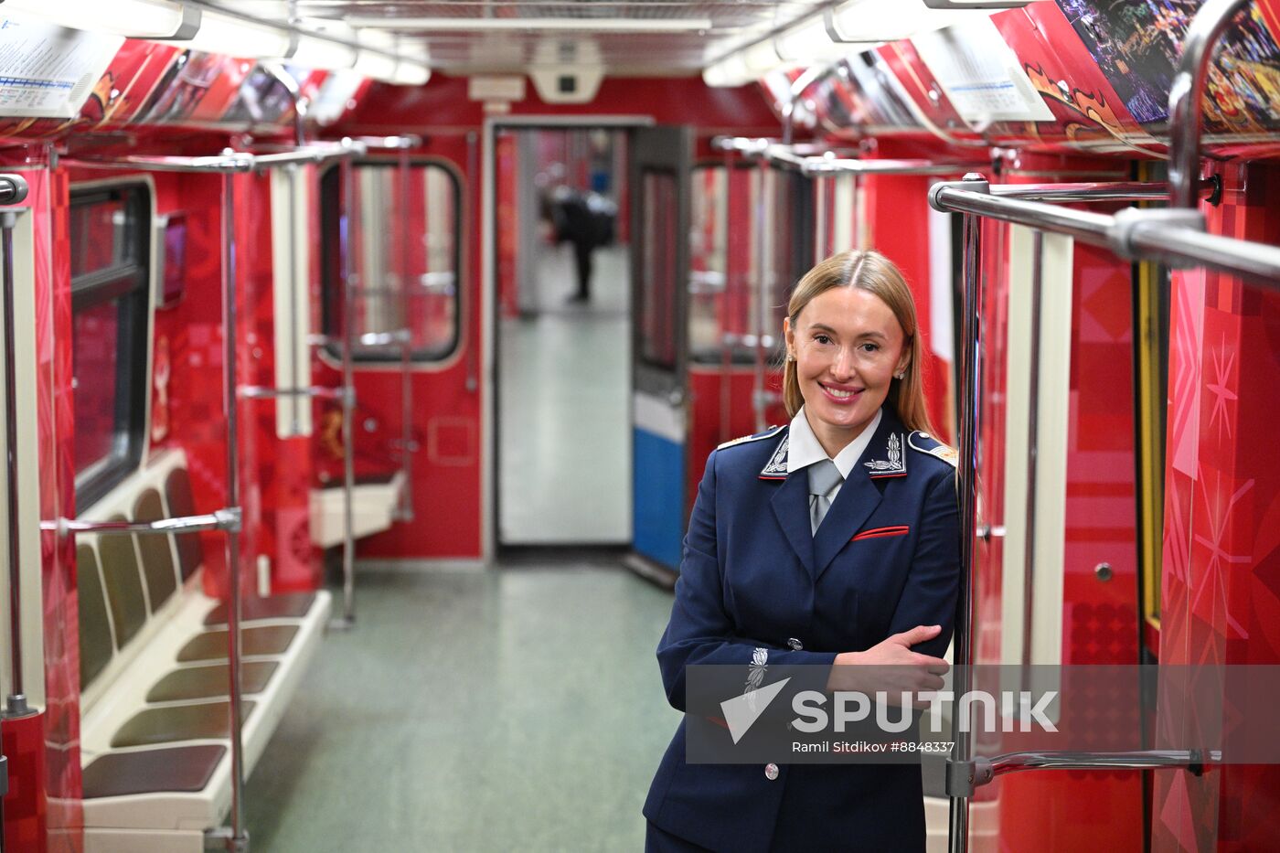 Russia Moscow Metro Themed Train