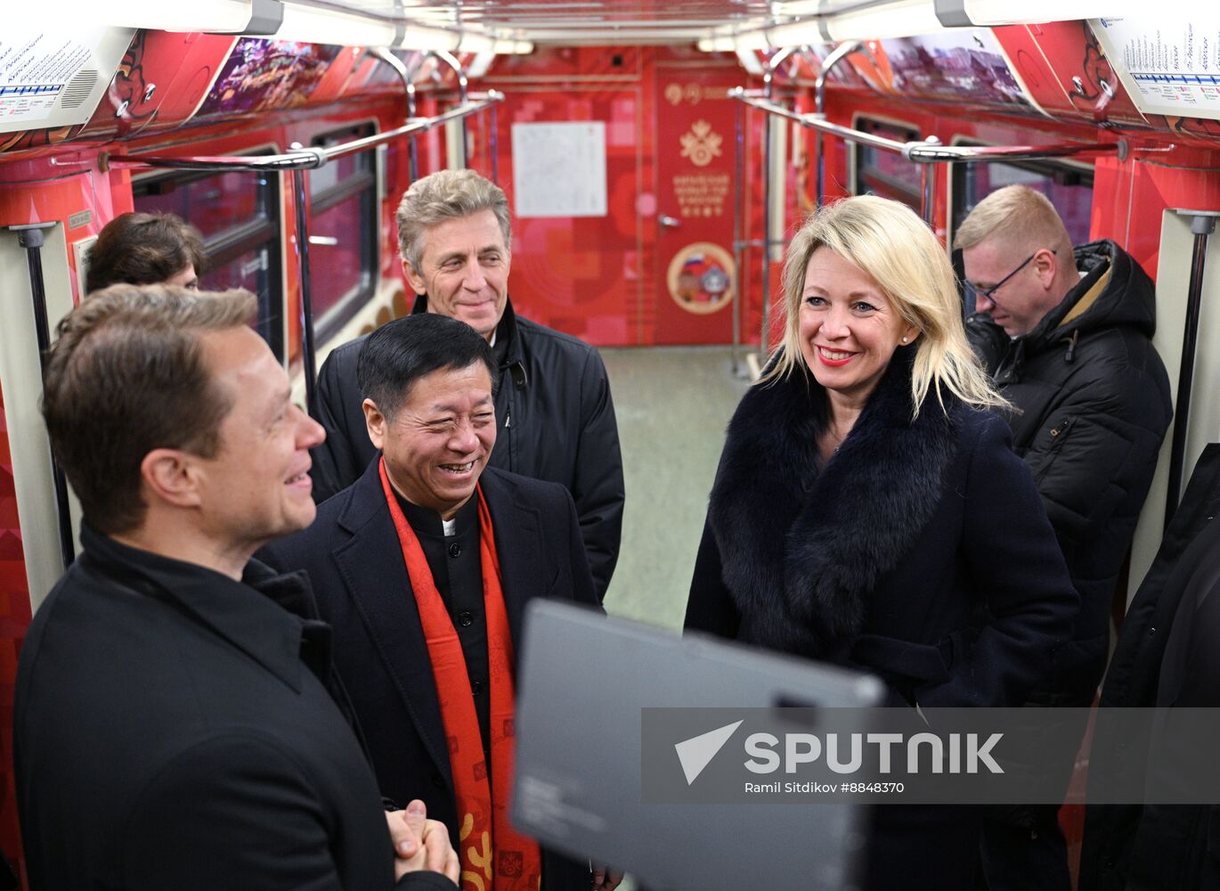 Russia Moscow Metro Themed Train