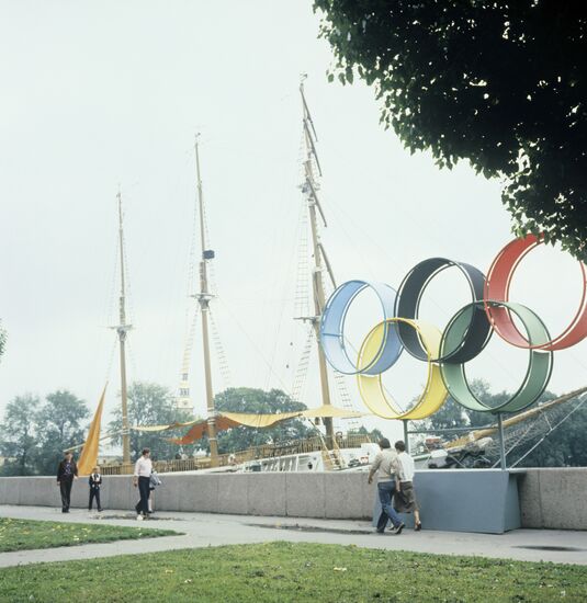 Leningrad, city hosting Olympics