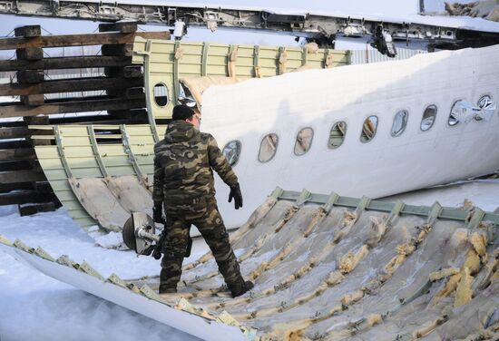 Russia Aircraft Emergency Landing Dismantling