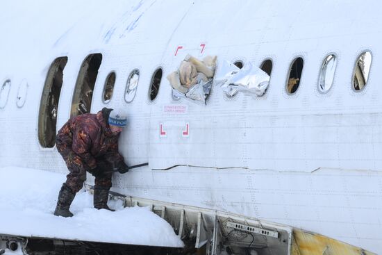 Russia Aircraft Emergency Landing Dismantling
