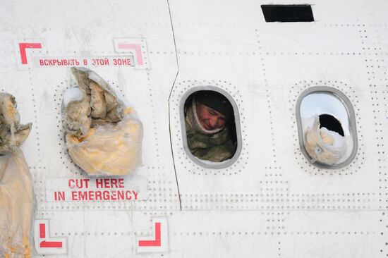 Russia Aircraft Emergency Landing Dismantling