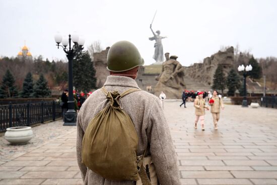 Russia WWII Stalingrad Battle Anniversary Event