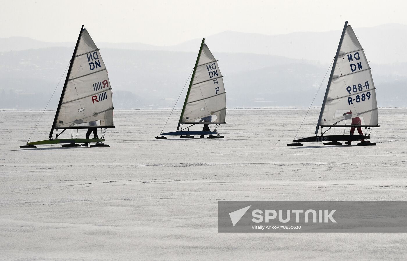 Russia Ice Sailing Competition