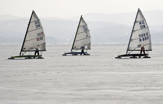 Russia Ice Sailing Competition
