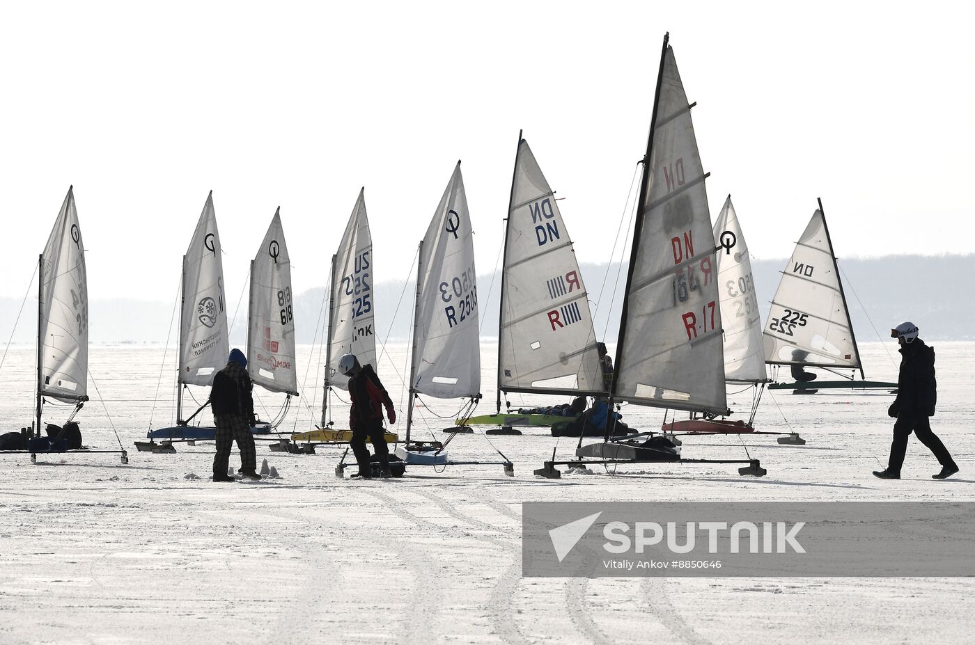Russia Ice Sailing Competition