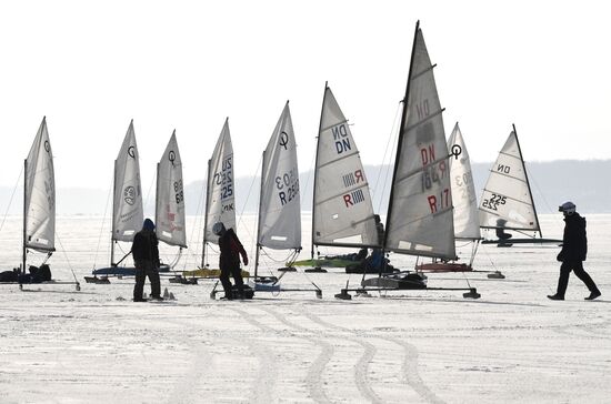 Russia Ice Sailing Competition