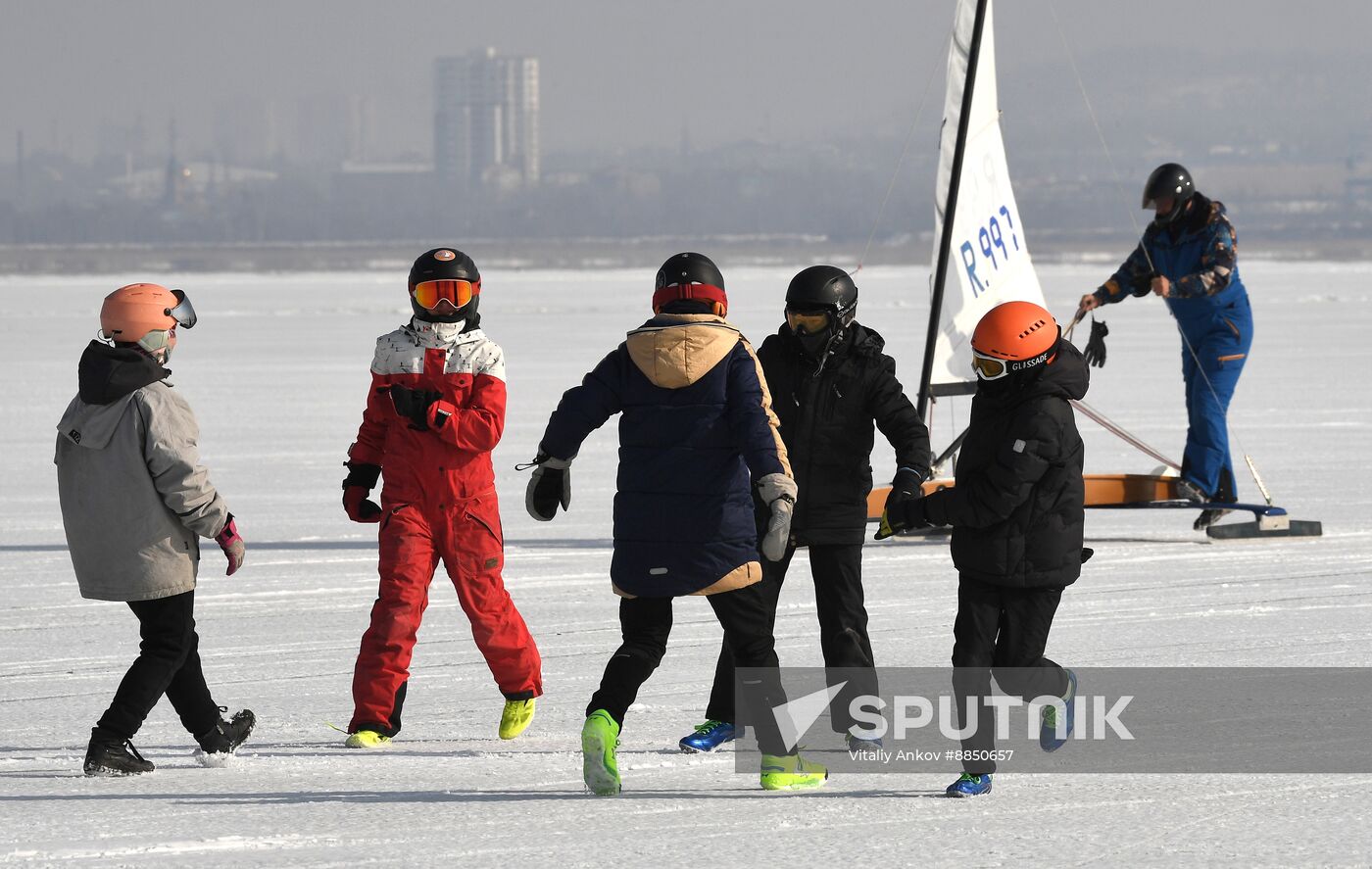 Russia Ice Sailing Competition