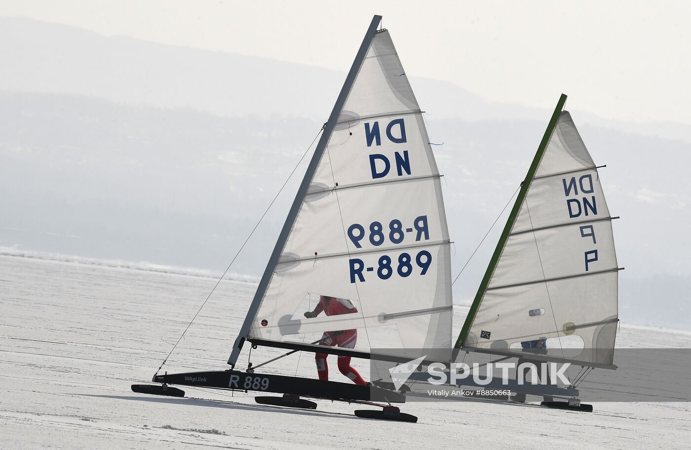 Russia Ice Sailing Competition