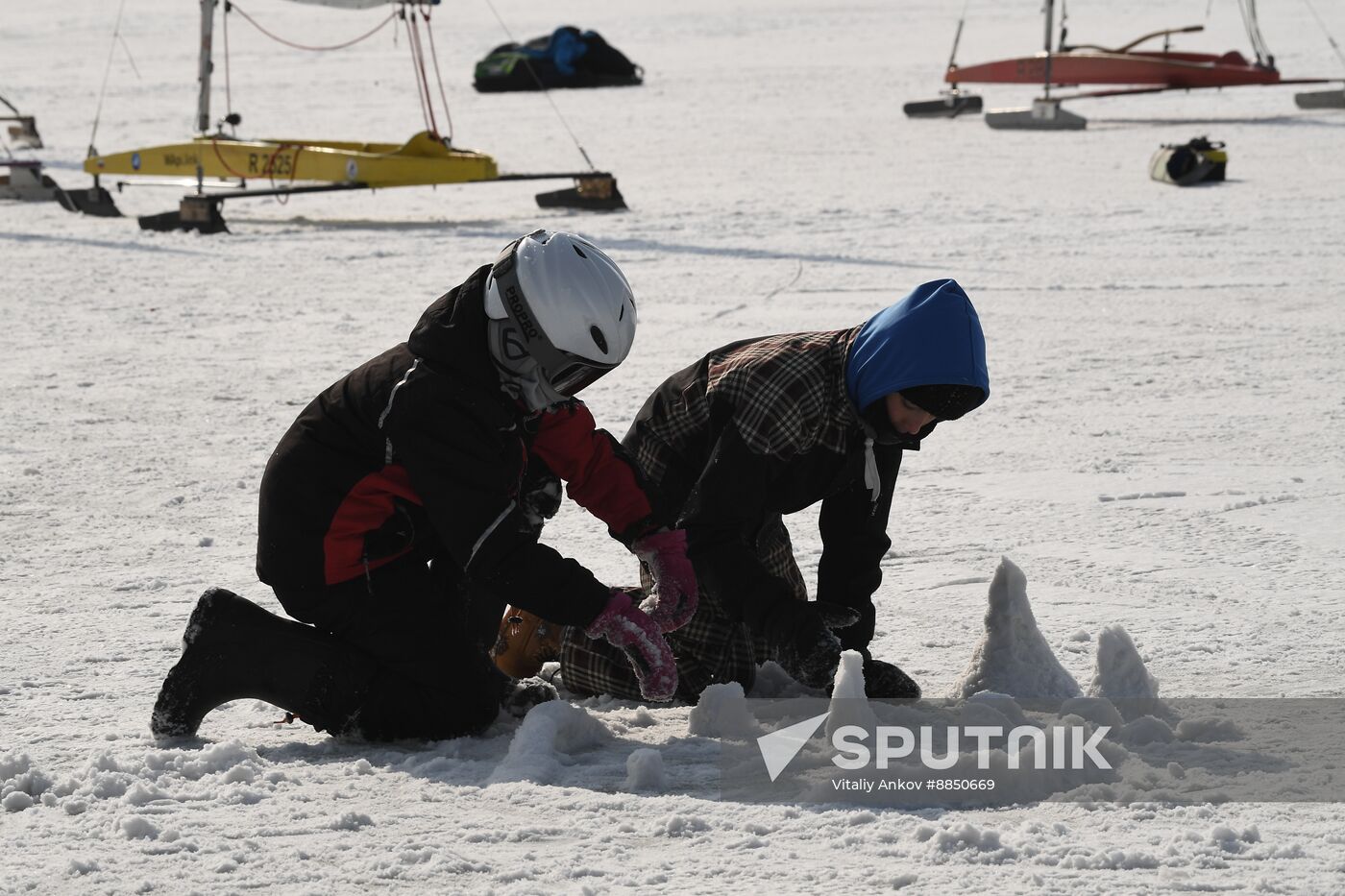 Russia Ice Sailing Competition