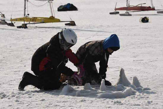 Russia Ice Sailing Competition