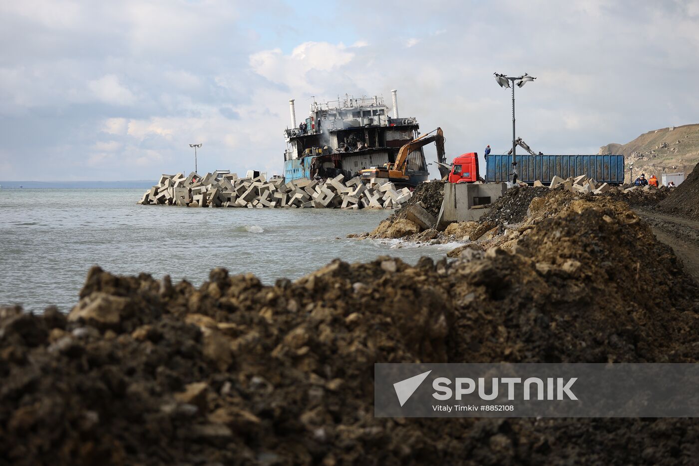 Russia Tankers Crash Aftermath