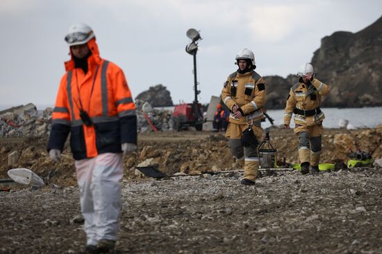 Russia Tankers Crash Aftermath