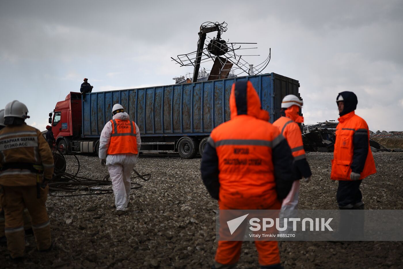 Russia Tankers Crash Aftermath