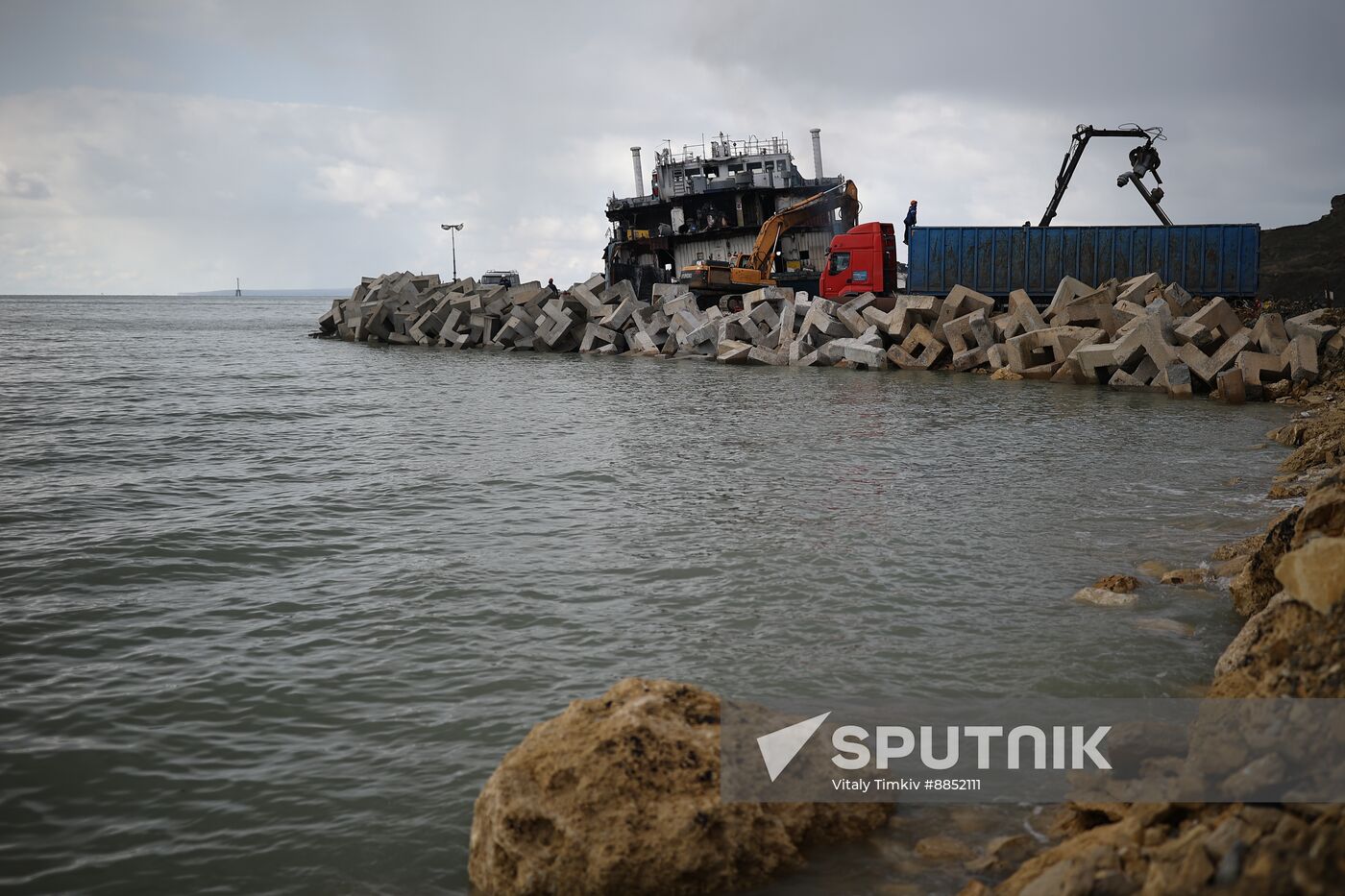 Russia Tankers Crash Aftermath