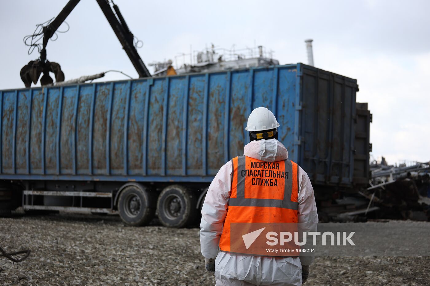Russia Tankers Crash Aftermath
