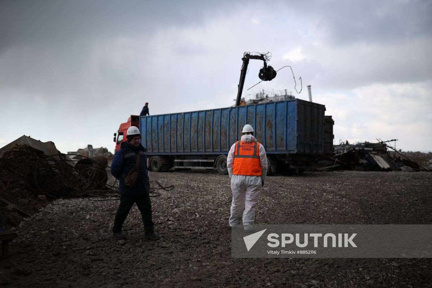 Russia Tankers Crash Aftermath
