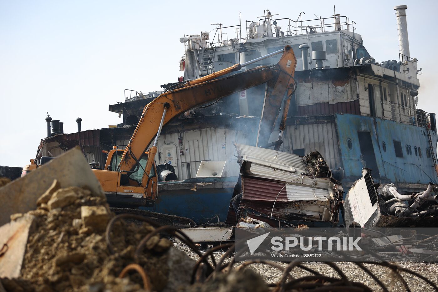 Russia Tankers Crash Aftermath