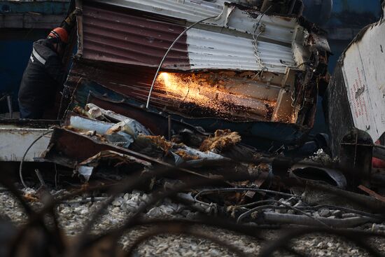 Russia Tankers Crash Aftermath