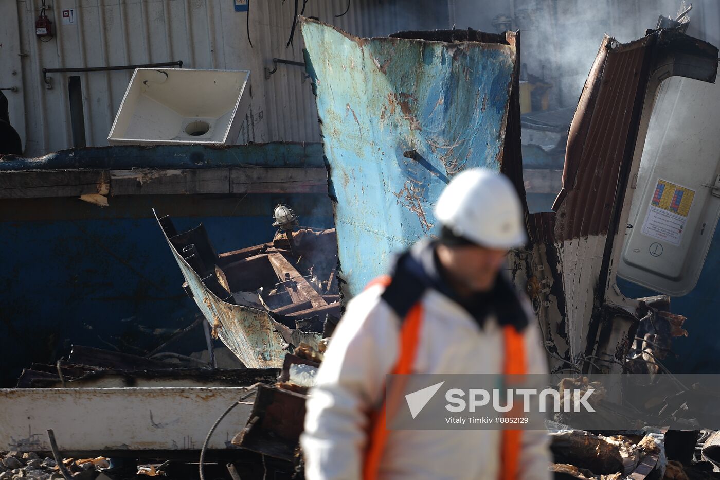 Russia Tankers Crash Aftermath