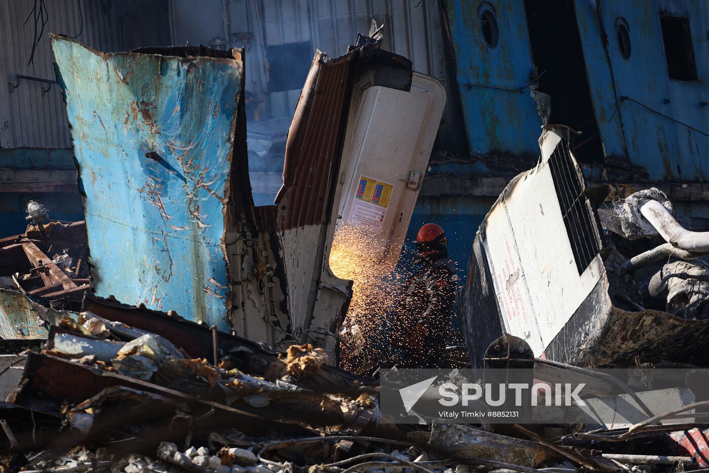 Russia Tankers Crash Aftermath