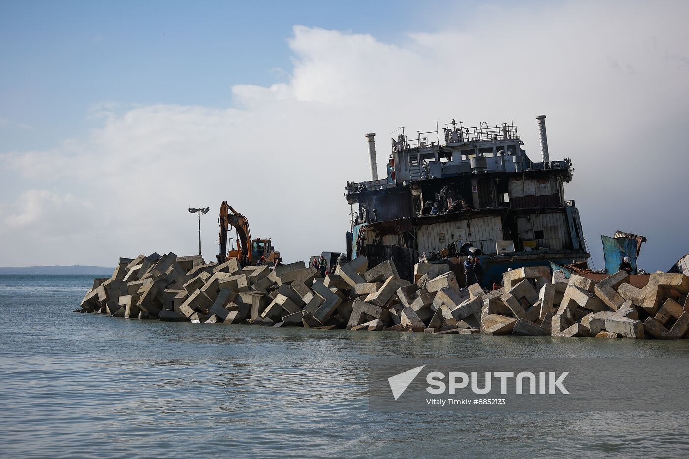 Russia Tankers Crash Aftermath