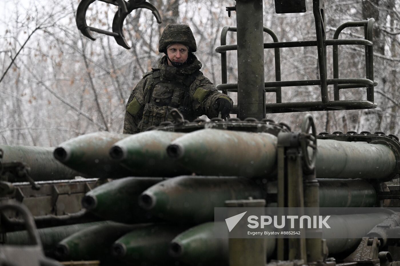 Russia Ukraine Military Operation Artillery Unit