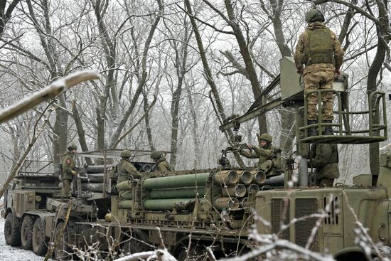 Russia Ukraine Military Operation Artillery Unit