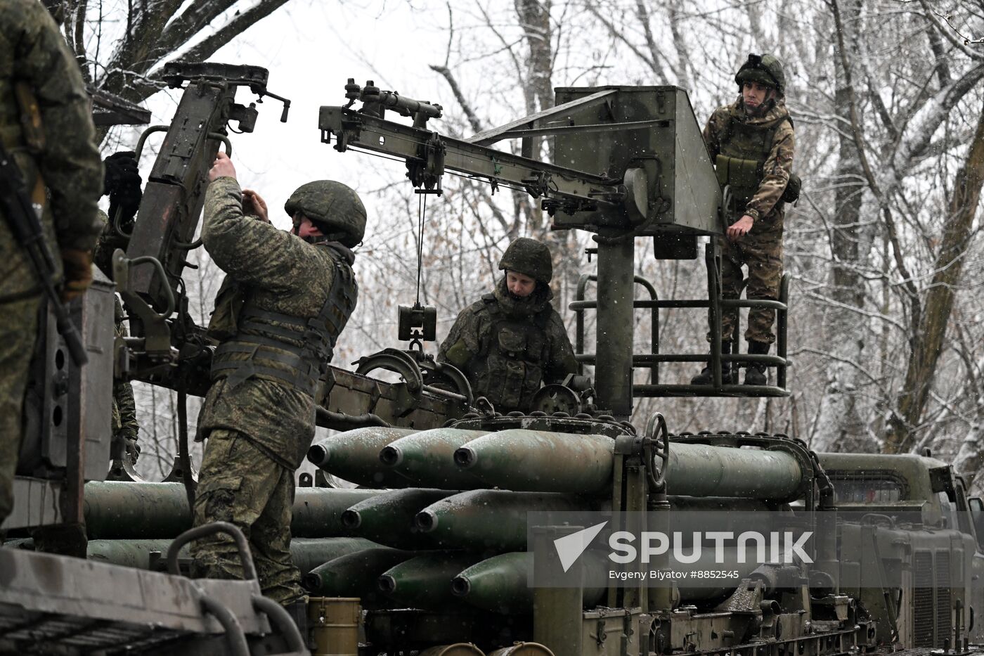 Russia Ukraine Military Operation Artillery Unit