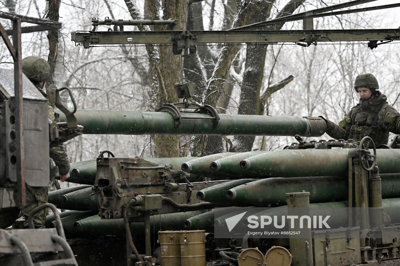 Russia Ukraine Military Operation Artillery Unit