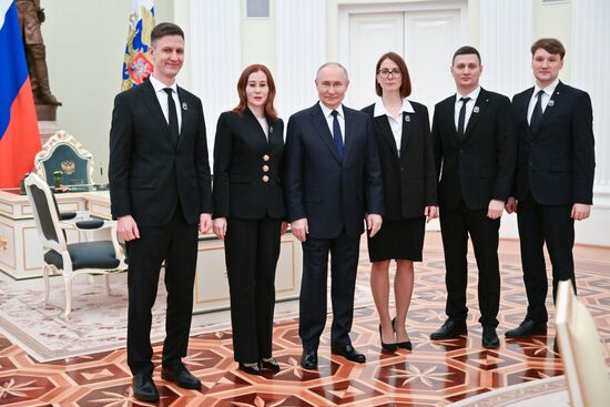 Russia Putin Young Scientists Prize