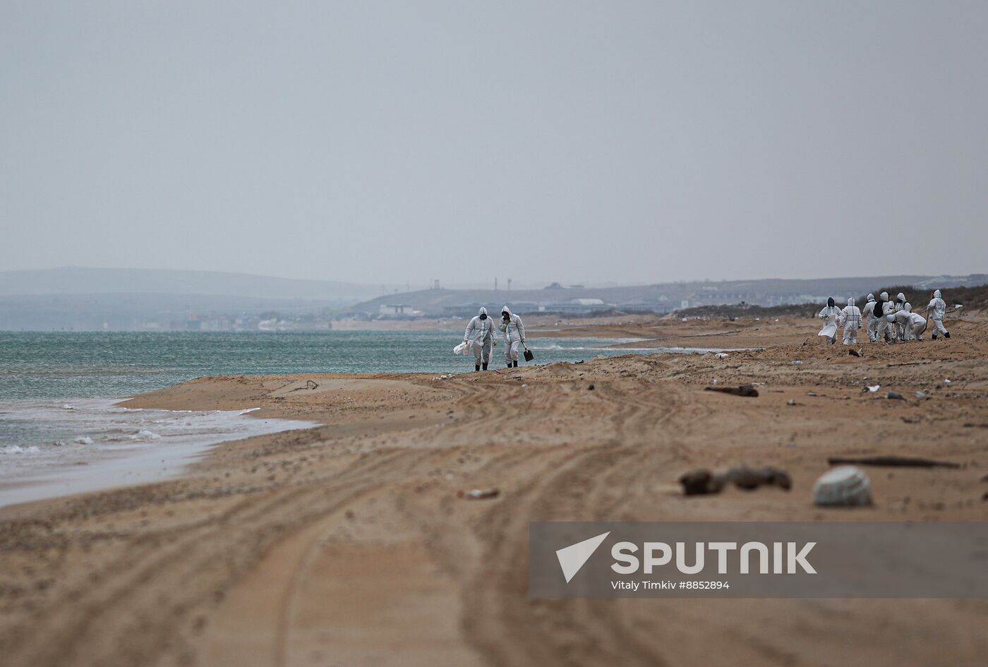 Russia Tankers Crash Aftermath