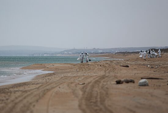 Russia Tankers Crash Aftermath