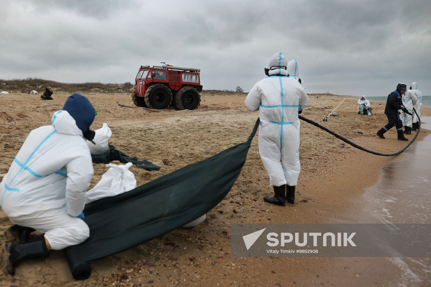 Russia Tankers Crash Aftermath