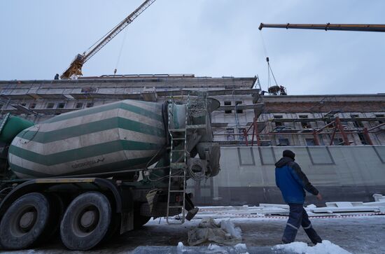 Russia DPR Theatre Rebuilding