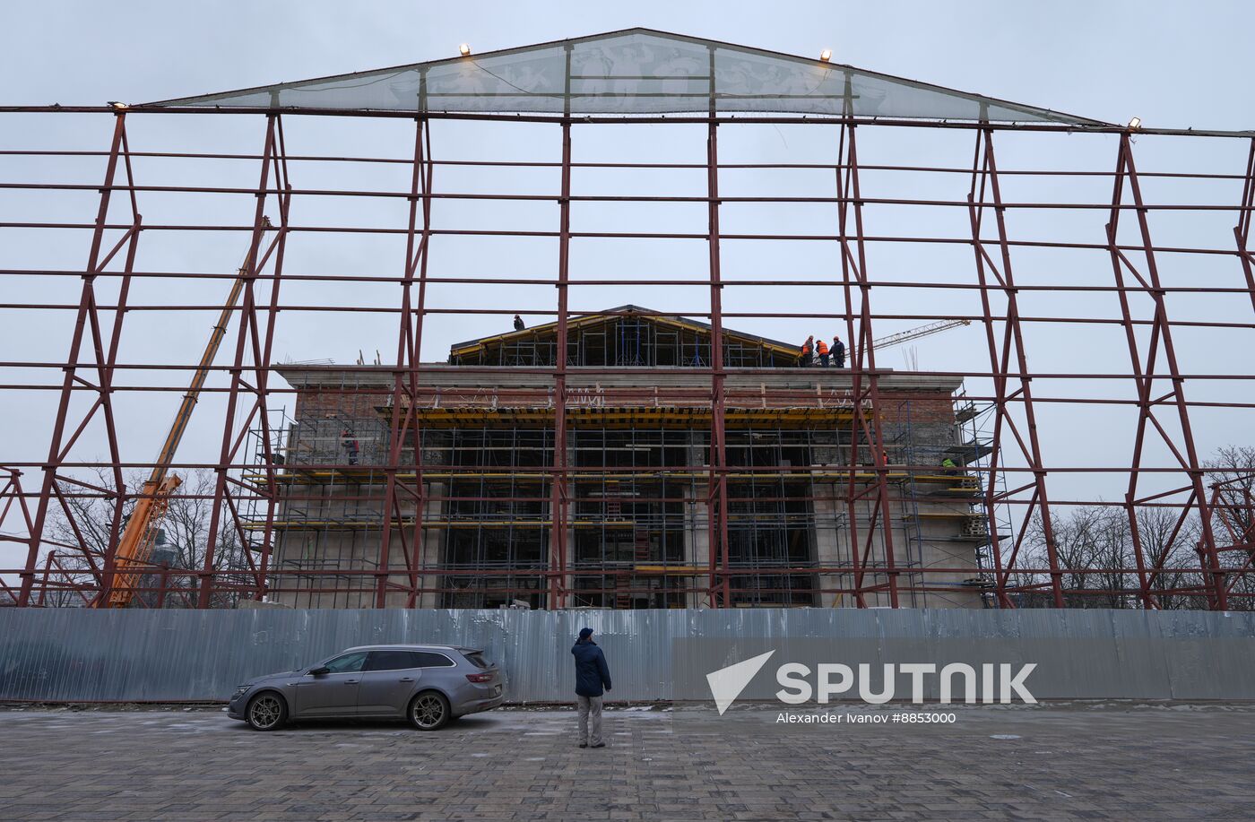 Russia DPR Theatre Rebuilding