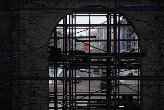 Russia DPR Theatre Rebuilding