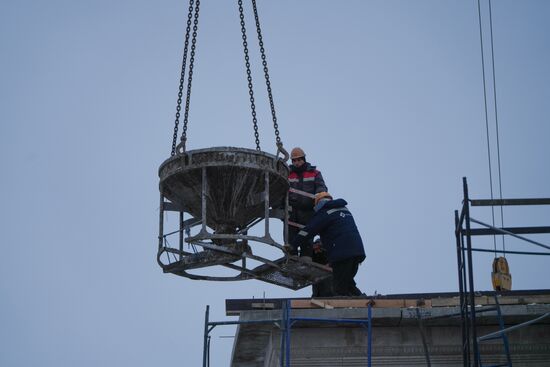 Russia DPR Theatre Rebuilding