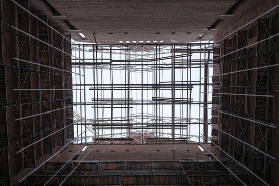 Russia DPR Theatre Rebuilding