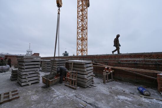 Russia DPR Theatre Rebuilding
